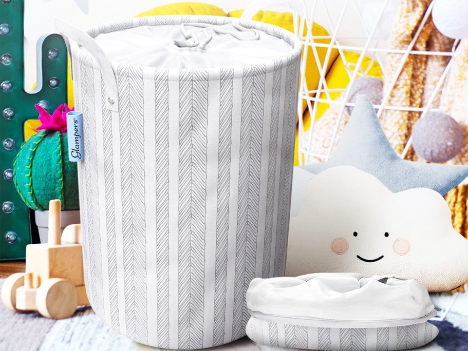 Collapsible Storage Bin w/ Drawstring Top Only $6.49 Shipped (Regularly $20)