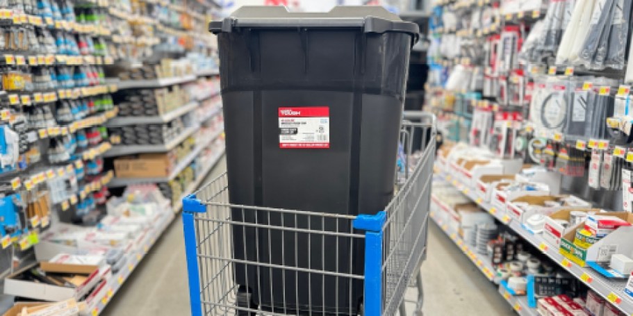 Wheeled Heavy Duty Plastic 45-Gallon Trash Can Just $29.96 at Walmart