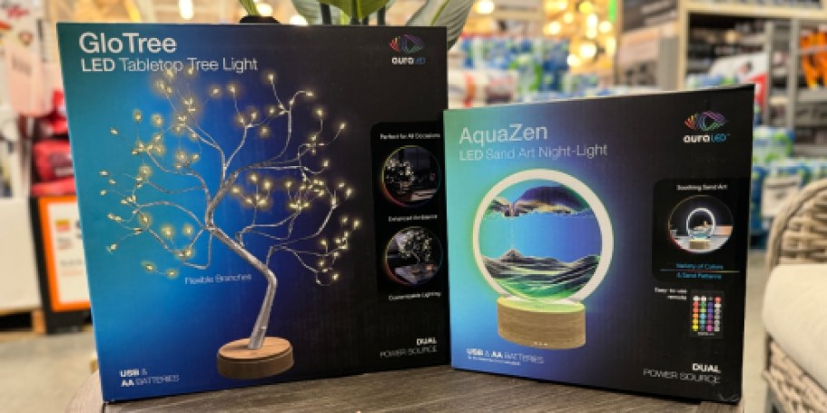 Liquid Sand Night-Light & Light-Up Tree from $14.97 Shipped on HomeDepot.com
