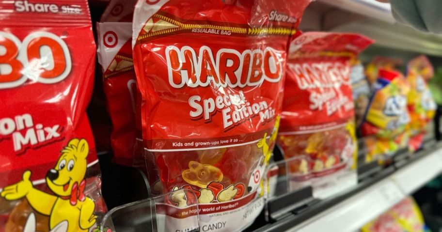Haribo Special Edition Mix on a shelf at Target