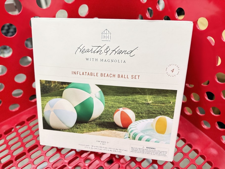 Hearth & Hand w/ Magnolia Inflatable Beach Ball 4-Pack