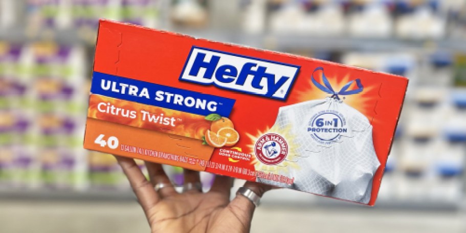 Hefty Ultra Strong 13-Gallon 40-Count Trash Bags Just $7.25 Shipped on Amazon