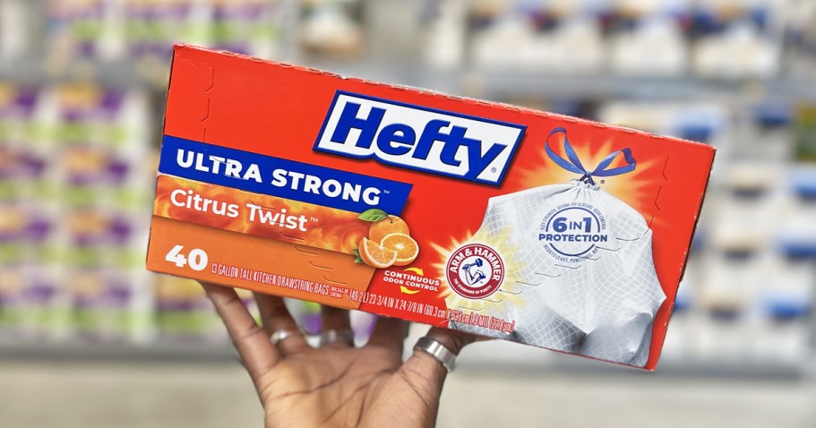 Hefty Ultra Strong 13-Gallon 40-Count Trash Bags Just $7.25 Shipped on Amazon