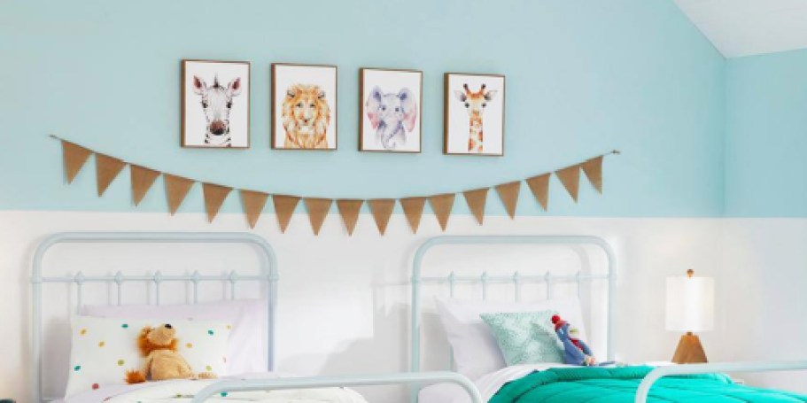 Over 70% Off Home Depot Kids Wall Decor + Free Shipping | Framed Prints 4-Pack Just $15.93