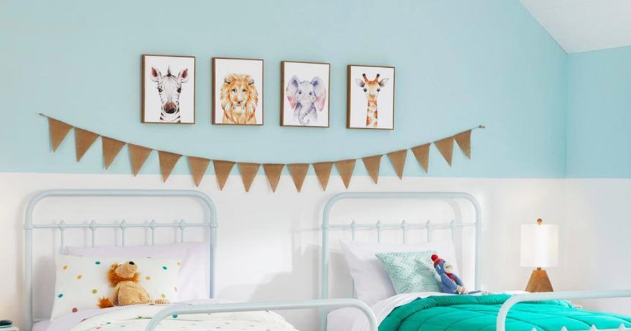 Over 70% Off Home Depot Kids Wall Decor + Free Shipping | Framed Prints 4-Pack Just $15.93