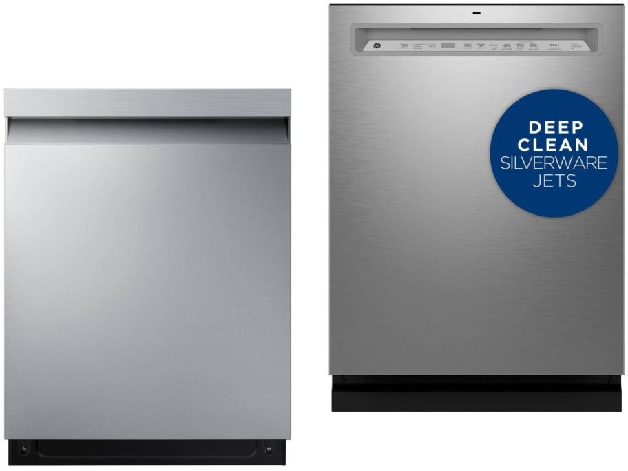Stock images of samsung and GE dishwashers