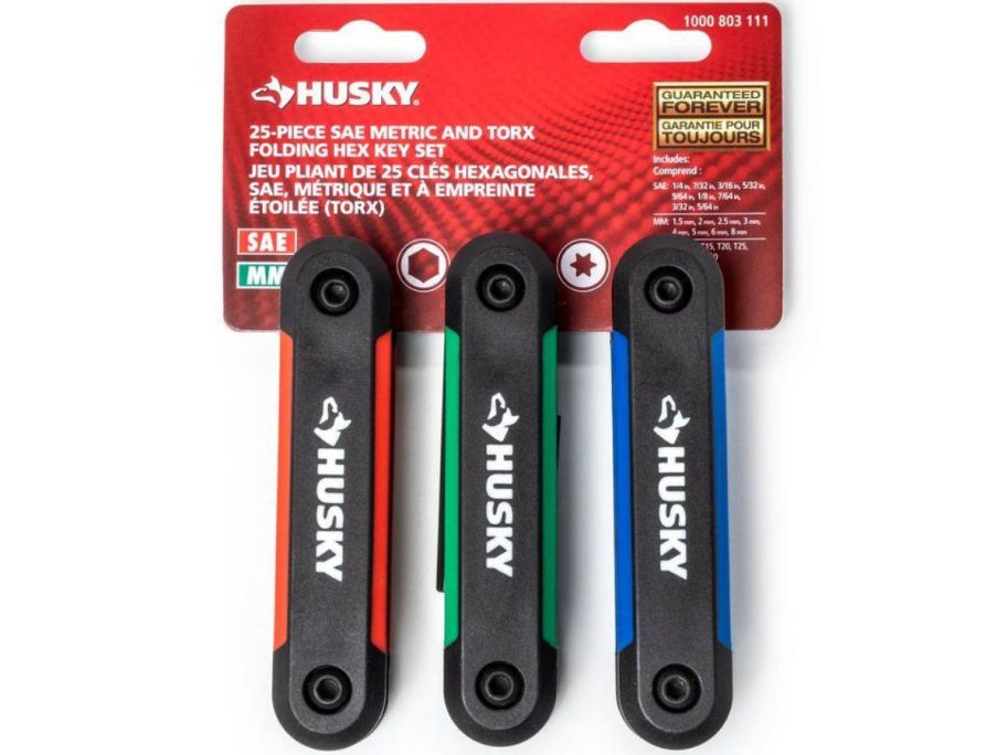 3 Husky Hex tools in a package.