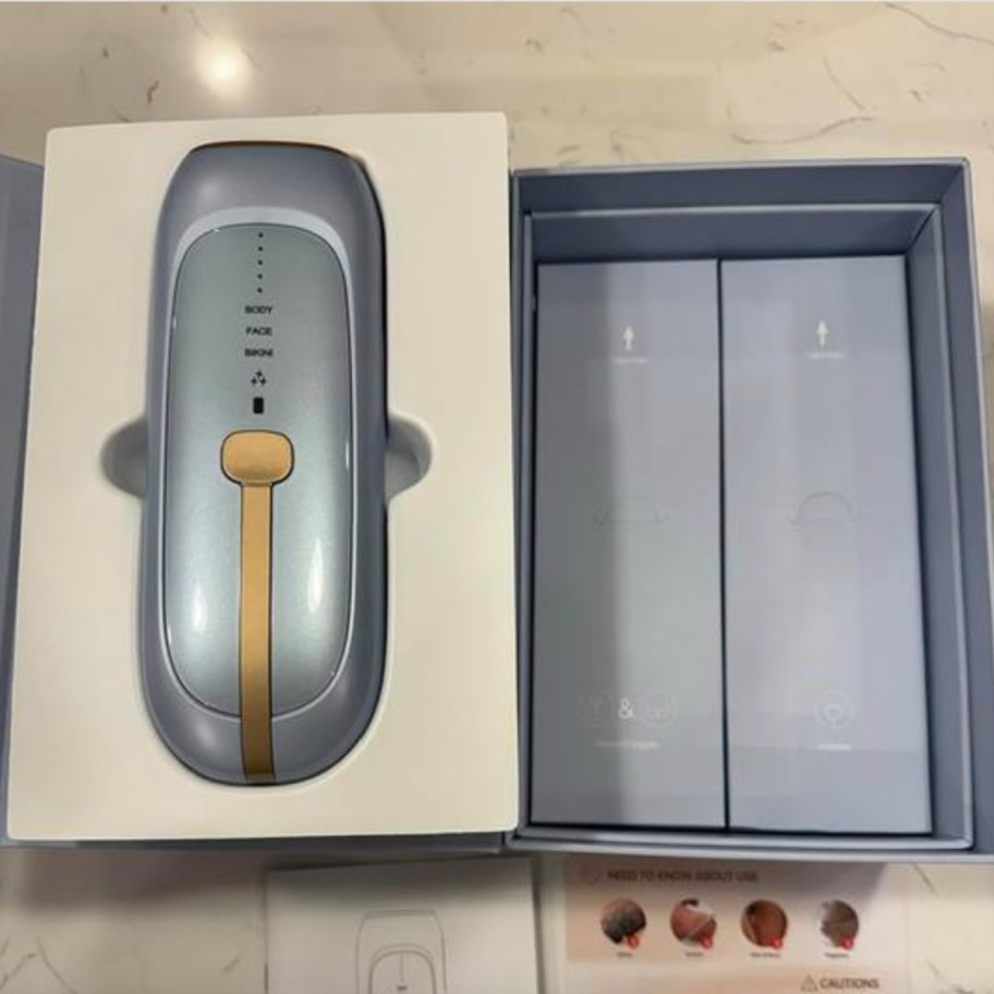 ipl laser hair remover in box