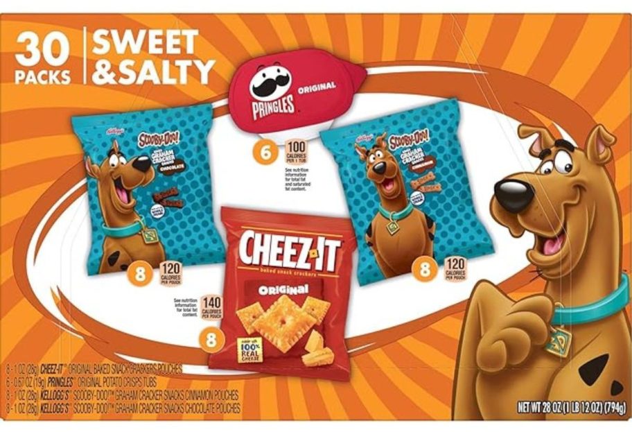 Kellogg's Scooby-Doo! Sweet & Salty 30-Count Variety Pack stock image