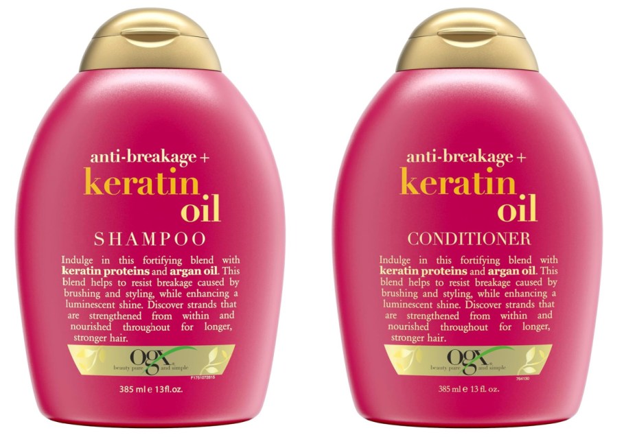 Keratin oil shampoo and conditioner