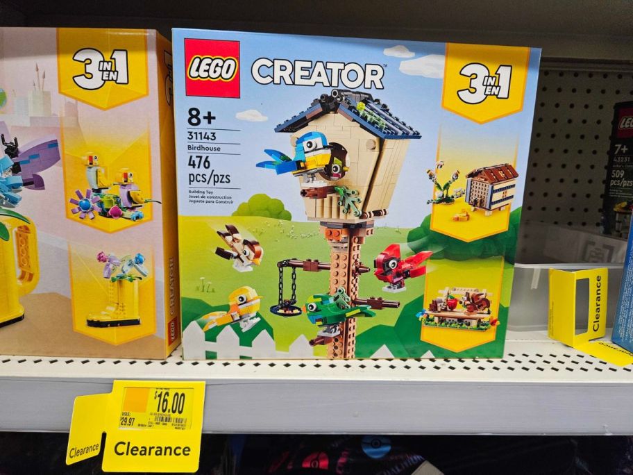 LEGO Creator 3in1 Birdhouse box on shelf in store