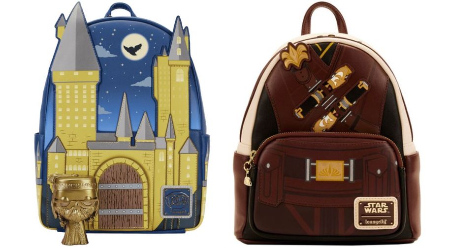 hogwarts and star wars mini backpacks