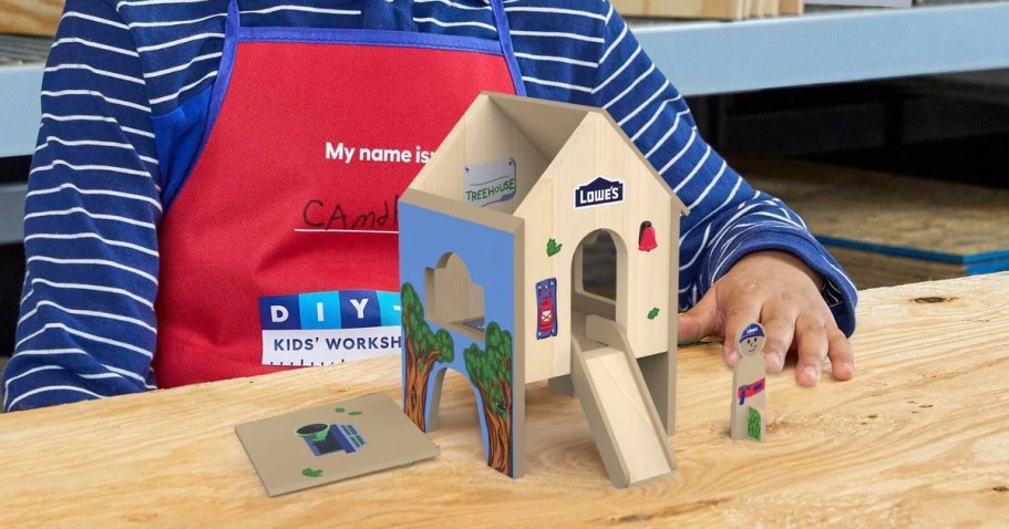 Lowe’s Kids Workshop | Register Now to Make a FREE Mini Treehouse on August 17th