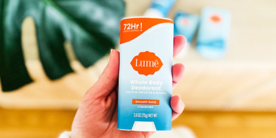 Lume Whole Body Deodorant 5-Pack ONLY $50 Shipped – Just $10 Per Stick!