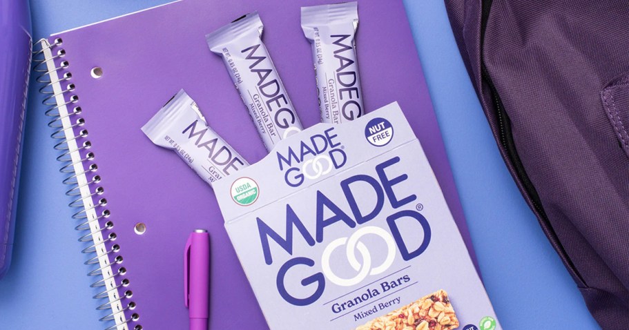 MadeGood Nut-Free Granola Bars 40-Count Just $15.76 Shipped on Amazon