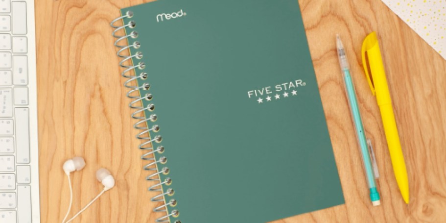 Mead Five Star Personal-Sized Spiral Notebook Just $1 on Amazon (Reg. $5)