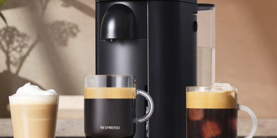 Nespresso Vertuo Plus Bundle from $129.98 Shipped (Includes Frother, Pods & $50 Voucher!)