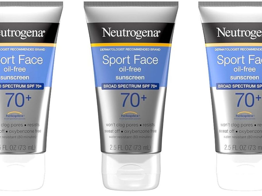 Neutrogena Sport Face SPF 70+ Sunscreen 2.5oz stock image