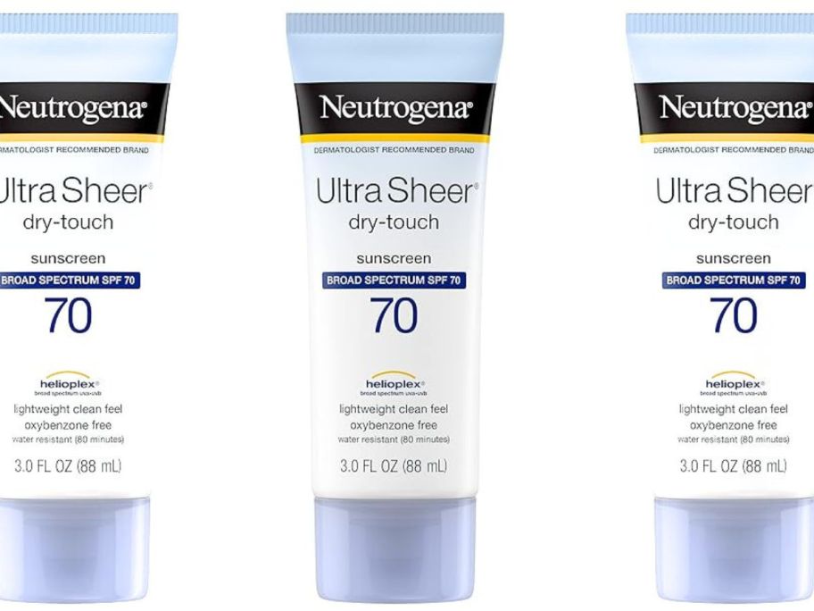 Neutrogena Ultra-Sheer Dry-Touch SPF 70 Sunscreen 3oz stock image