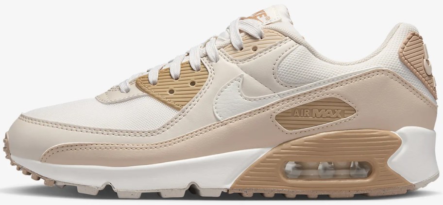 beige and white nike air max