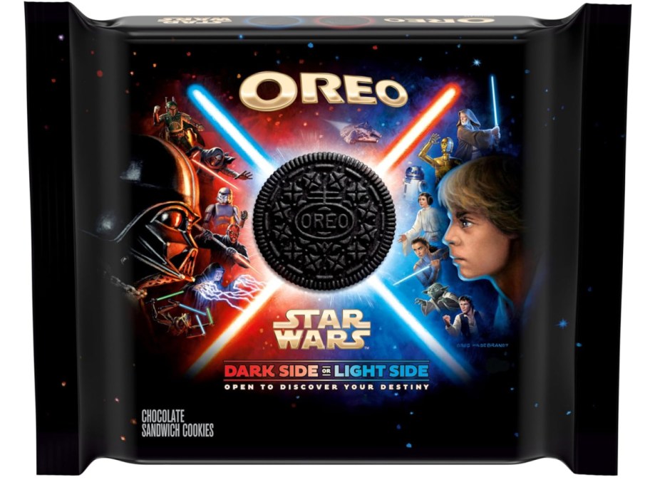 Star wars themed OREO cookies in a package 