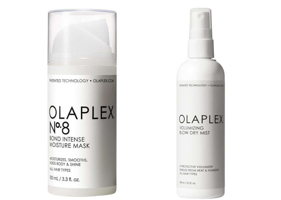 Olaplex hair treatments displayed