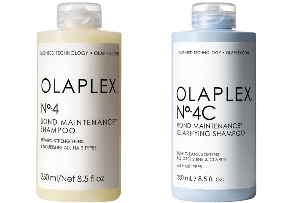 Olaplex shampoo in two different systems