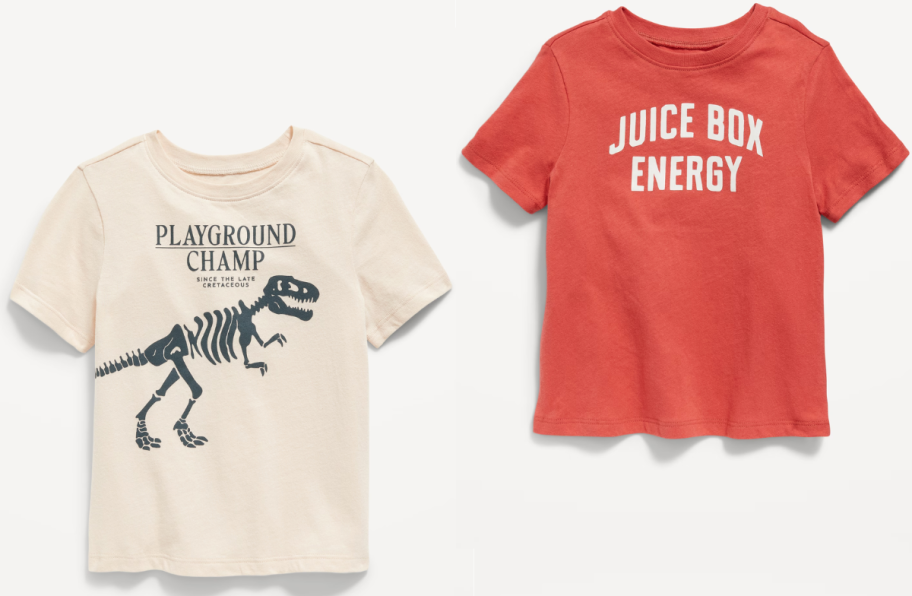 Stock images of 2 Old Navy Toddler Boy Tees