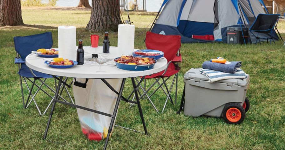 Ozark Trail Camping Table at campsite