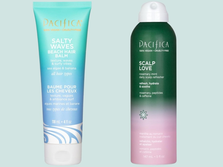 pacifica salty waves beach balm and scalp love refresher