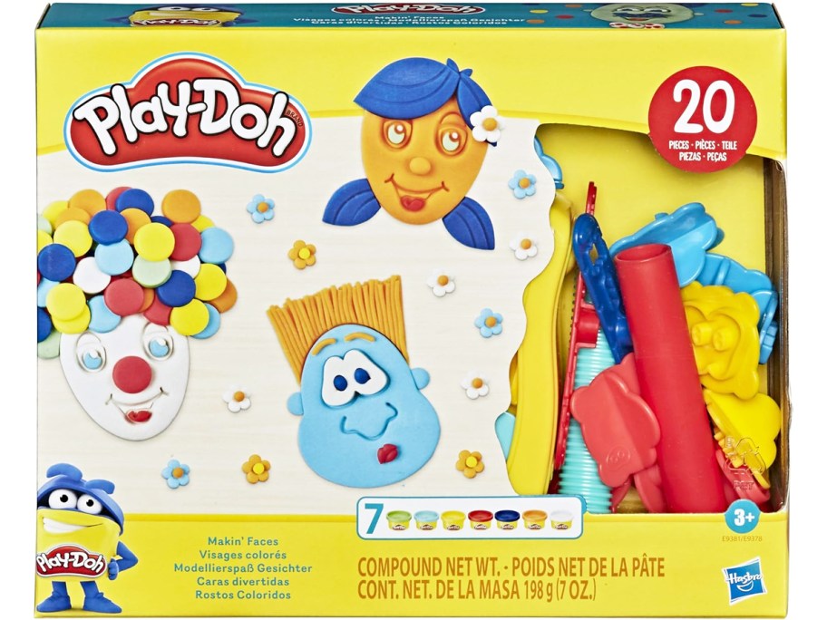 stock image of Play-Doh Create It Faces box