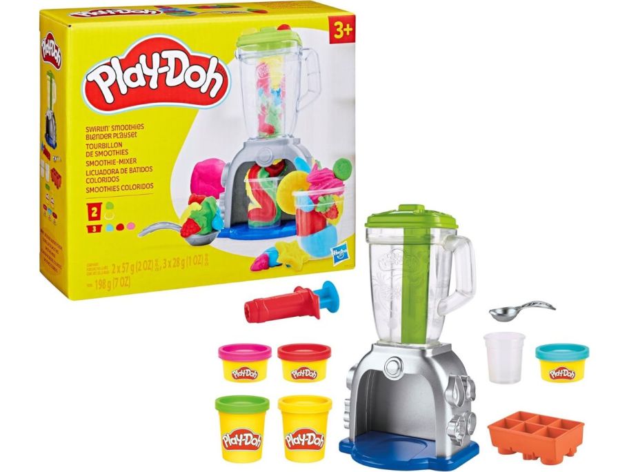 A stock image of Play-Doh Swirlin' Smoothies Toy Blender Playset