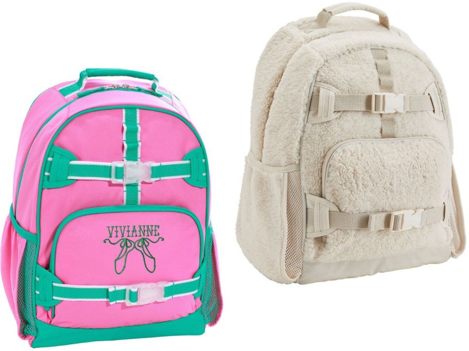 Stock images of 2 Pottery Barn backpacks