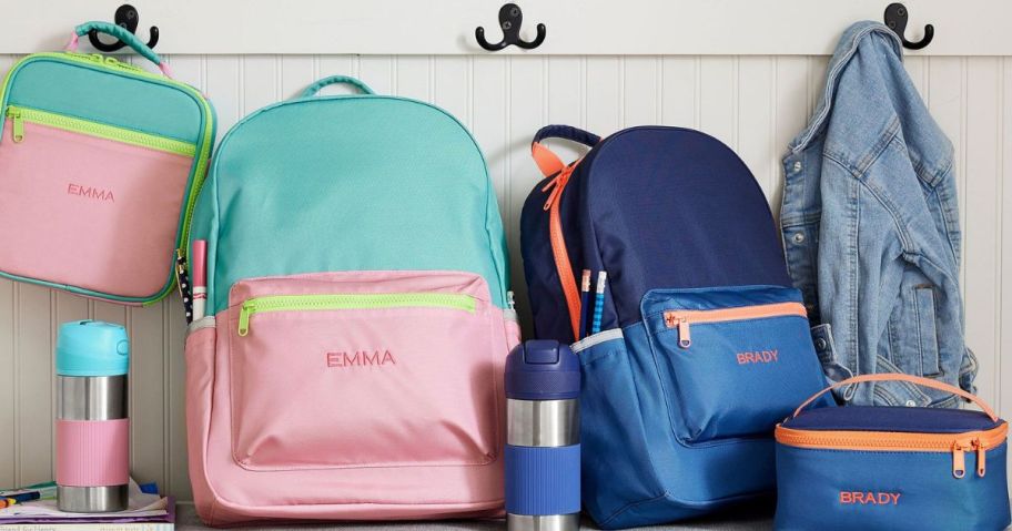 Pottery Barn Backpacks, Lunch Bags and thermoses