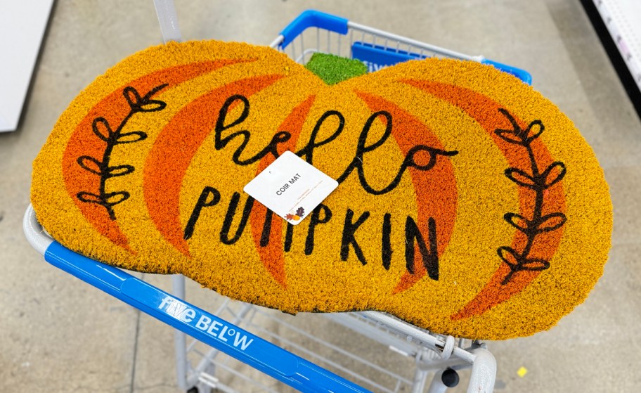 Pumpkin Shaped Doormat
