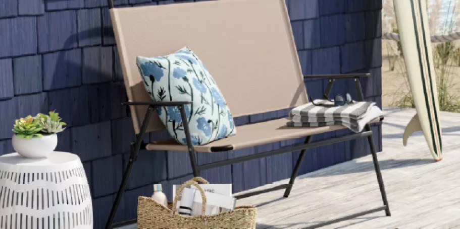 50% Off Target Patio Furniture | Portable Chair with Room for Two Only $35