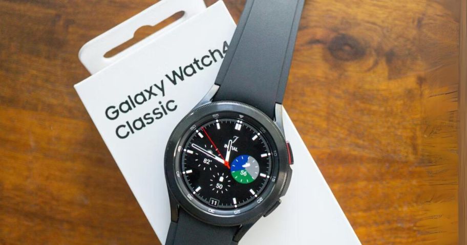 Samsung Galaxy Watch4 on box