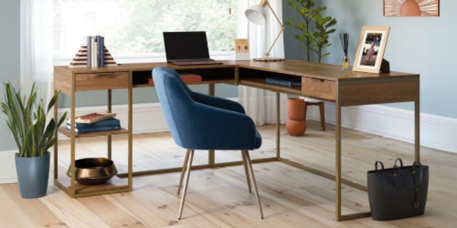 L-Shaped Computer Desk Only $70.88 Shipped on Walmart.com (Reg. $500)