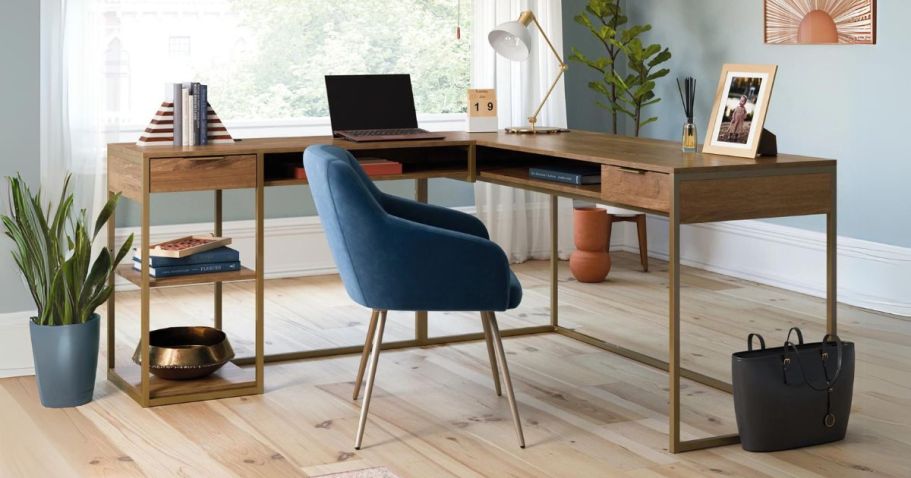 L-Shaped Computer Desk Only $70.88 Shipped on Walmart.com (Reg. $500)