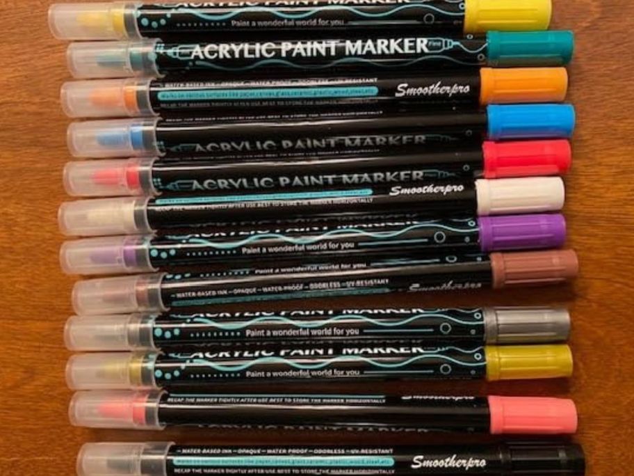 SmootherPro Dual Tip Acrylic Paint Pens