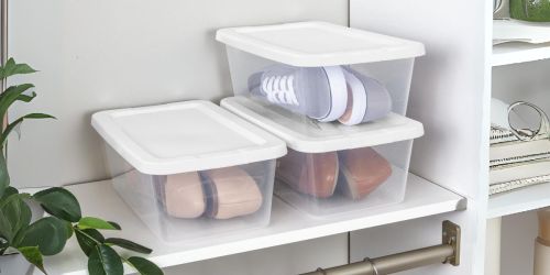 TEN Sterilite 6-Quart Storage Boxes Just $10.98 on Walmart.com (Only $1.09 Each)