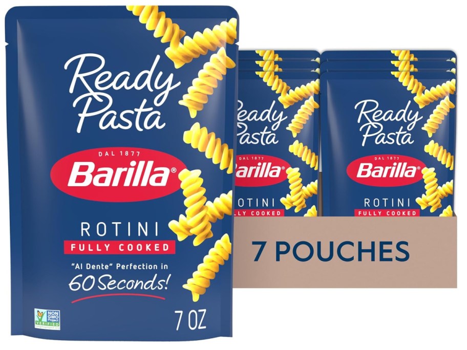 Stock image of Barilla Ready Pasta Rotini 7oz Pouch 7-Count 