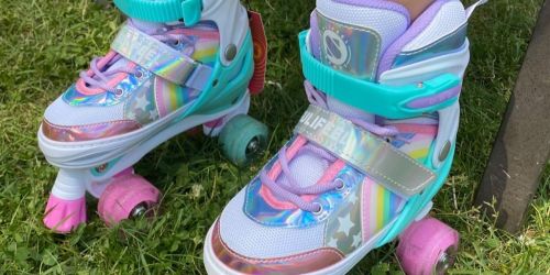 Kids Adjustable Light Up Roller Skates Just $19.99 Shipped for Amazon Prime Members (Reg. $60)