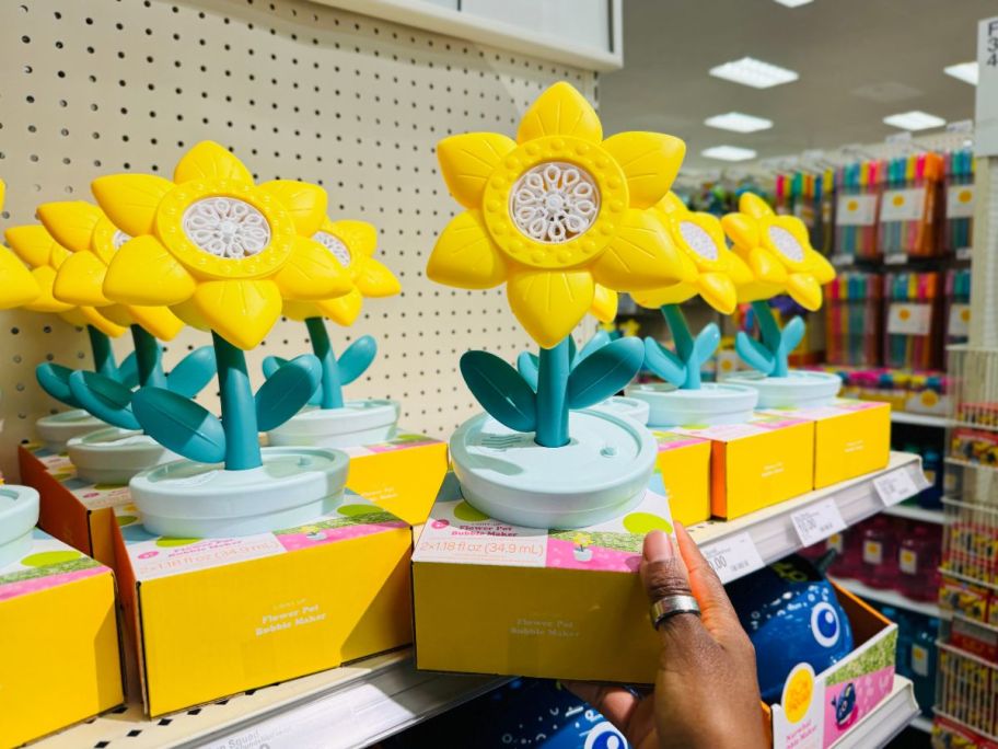 Sun Squad Lights & Sounds Bubble Flowerpot in hand in store