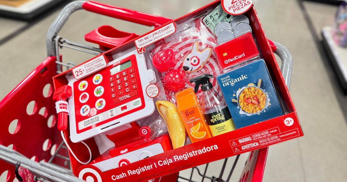 Target Toy Cash Register & Accessories Only $17.99 (Reg. $30) | Includes Shopping Bag, Groceries & More