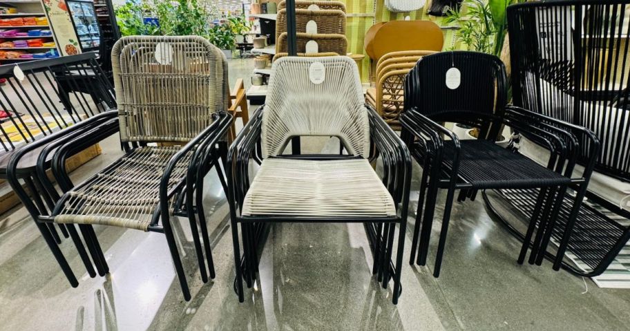 Target Patio Seating displayed in store