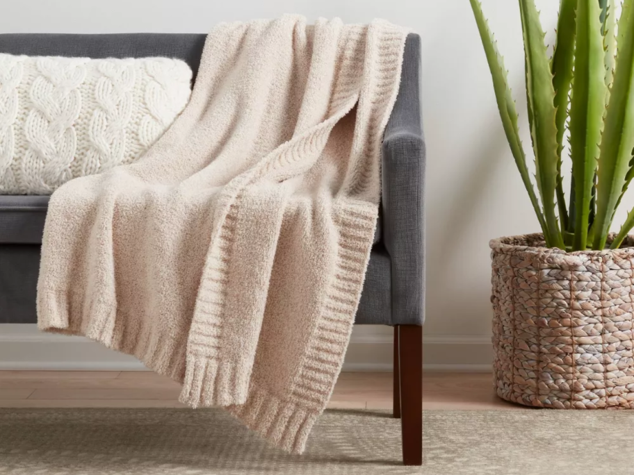 Threshold Cozy Knit Throw Blanket