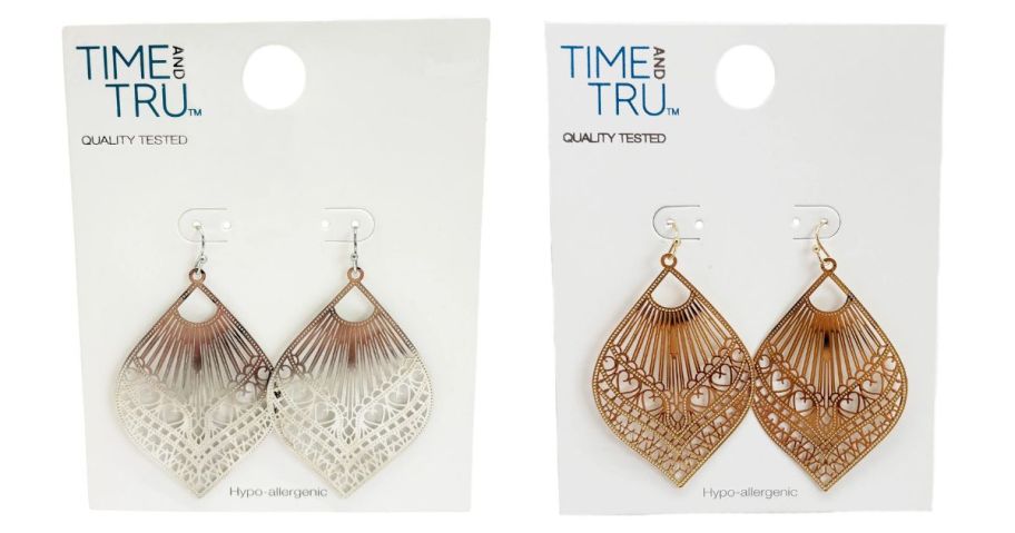 time and tru earring stock images