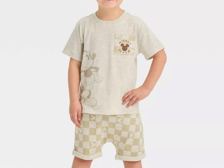 Toddler Boys' Disney Mickey Mouse Top and Bottom Set