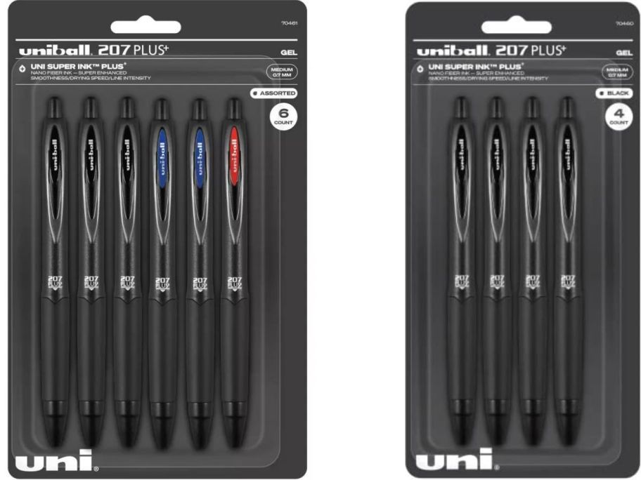 2 pack sof Uniball 207+ pens